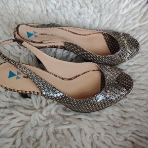 Dani black open toe heels